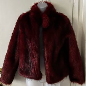 UF Faux Red/Black Coat